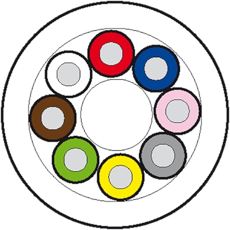 Murrelektronik CABLE DRUM, 355MM, PUR 8x0, 25 YELLOW, drag ch 100m 7000-C0201-1140000